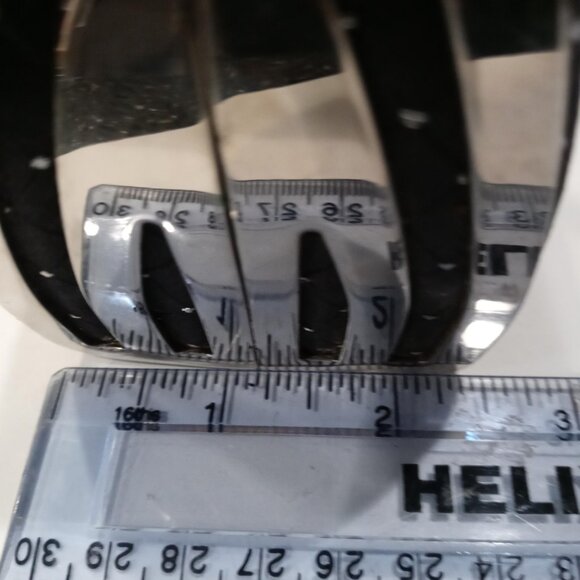 Joy Collection Blk Eve Clutch Bag Sparkly Dots "U" Handle Faux Diamond Closure - Picture 12 of 13